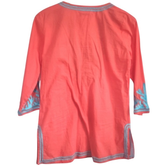 Gretchen Scott Tunic xs in excellent condition reed embroidered tunic​ - Picture 4 of 7